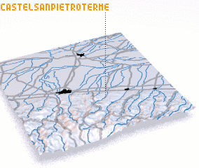 3d view of Castel San Pietro Terme