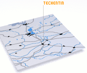 Techentin (Germany) map - nona.net