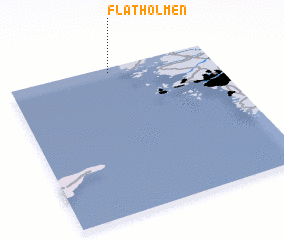 3d view of Flatholmen