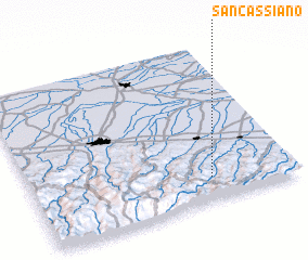 3d view of San Cassiano