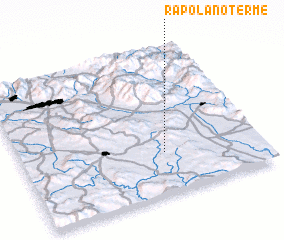 3d view of Rapolano Terme