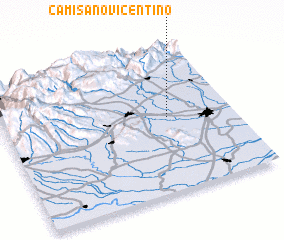 3d view of Camisano Vicentino