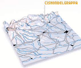 3d view of Cismon del Grappa