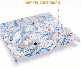 3d view of Vorderlanersbach