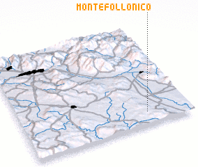 3d view of Montefollonico