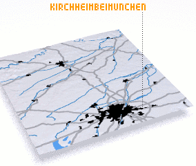 3d view of Kirchheim bei München