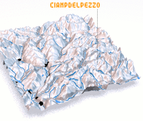 3d view of Ciamp del Pezzo