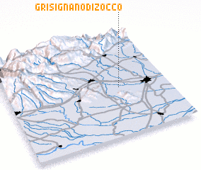 3d view of Grisignano di Zocco