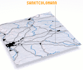 3d view of Sankt Colomann