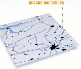3d view of Burg bei Magdeburg