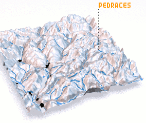 Pedraces (Italy) map - nona.net