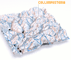 3d view of Colli in Pusteria