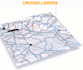 3d view of Chiusi della Verna