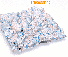 3d view of San Cassiano