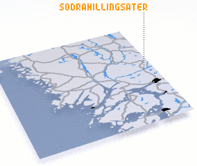 3d view of Södra Hillingsäter