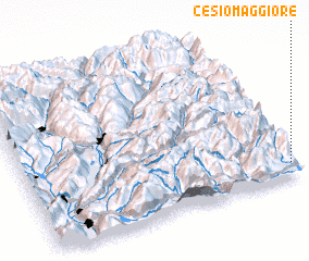 3d view of Cesiomaggiore