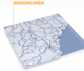 3d view of Honggangshidui