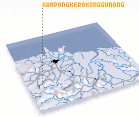 3d view of Kampong Kerokong Gunong