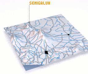 3d view of Semigaluh