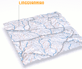 3d view of Lingguanmiao