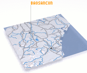 3d view of Baosancun