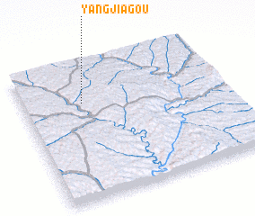 3d view of Yangjiagou