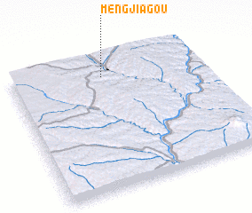 3d view of Mengjiagou