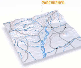 3d view of Zancunzhen