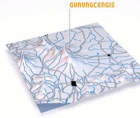 3d view of Gunungcengis