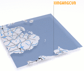 3d view of Xingangcun