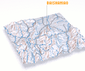 3d view of Baishamiao