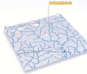 3d view of Sungai Daun