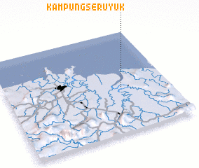 3d view of Kampung Seruyuk