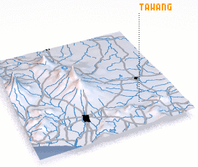 3d view of Tawang