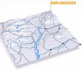 3d view of Qianjianggou