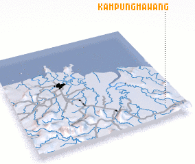 3d view of Kampung Mawang