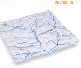 3d view of Zhangcun