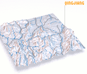 3d view of Qingjiang