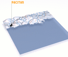 3d view of Pacitan