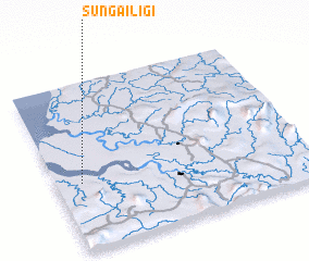 3d view of Sungai Ligi