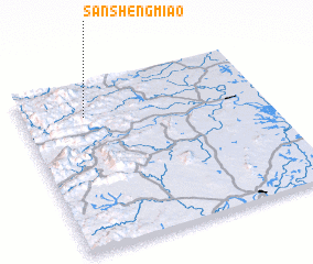 3d view of Sanshengmiao