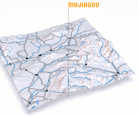 3d view of Niujiagou