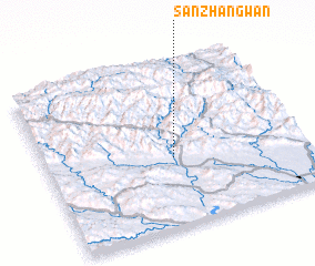 3d view of Sanzhangwan