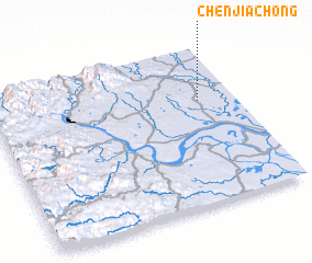 3d view of Chenjiachong