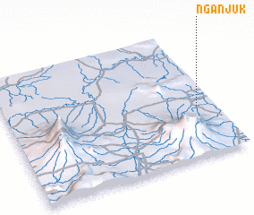 3d view of Nganjuk