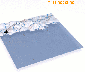 3d view of Tulungagung