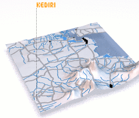 3d view of Kediri