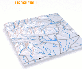 3d view of Lianghekou