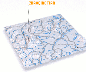 3d view of Zhaoqingtian