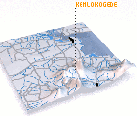 3d view of Kemloko-gede